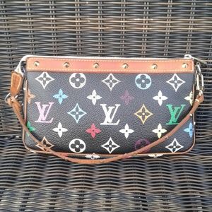 Authentic multi color Louis Vuitton pouchette